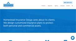 Desktop Screenshot of homesteadinsurancegroup.com